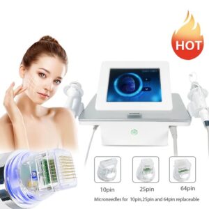 Gold micro-needle fractional rf machine